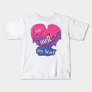 You melt my heart (bisexual) Kids T-Shirt